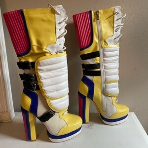 Azalea Wang Take Me To Outer Space ChunkyPlatform Heel Boots 7.5 ASO ICarly